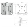Scharnier Variant VN 2929/100mm R/L inox (SW040)