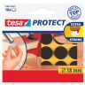 Beschermvilt rond dia 18mm bruin