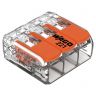 Verbindingsklem 221 Transparant 3x4mm²