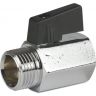 Kogelkraan messing chroom T405 binnendraad x buitendraad 1/2