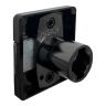 Kastslot opleg doorn 20mm zwart