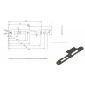 Sluitplaat vlak RO vz HO4 L/R 11 192x24x3 (Lip 45mm)