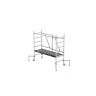 Vouwsteiger alu 1m/3m hout compleet