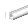 Tochtband, buis, zwart, 9mm, 6m