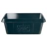 Mortelbak rechthoekig rubber zwart 30L