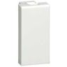 Mosaic afsluitplaat 1 mod. wit
