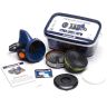 Halfgelaatsmasker SR 100 siliconen blauw M/L, premium plus-pakket