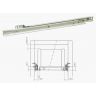 Ladeglijder enkel 270mm wit mr2040