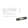 Sluitplaat vlak RO vz HO4 L/R 2335.03 24R 115x24x3