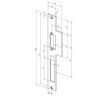Sluitplaat inox keerbaar model