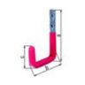 Muurhaak enkel + pvc Ø12mm H140xL115mm