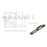 Sluitplaat vlak RO vz HO4 L/R 10 192x24x3 (Lip 35mm)