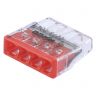 Lasklem 2273 Transp/Rood 4x0.5-2.5mm²