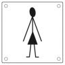 Pictogram dames inox