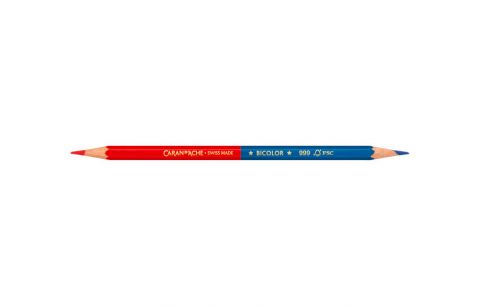 Potlood bicolor blauw-rood