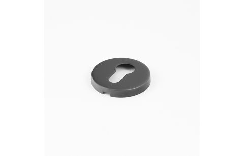 Rozet PZ inox rond 8mm zwart mat