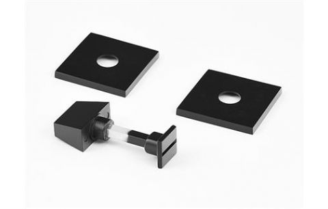Rozet WC vierkant 5mm zwart