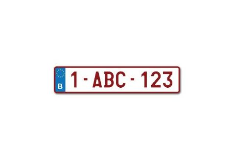 Nummerplaat EU 520x110mm Auto