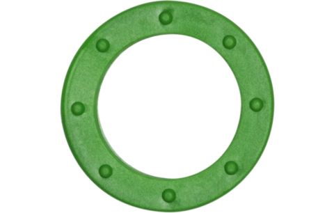 Sleutelring plastiek groen