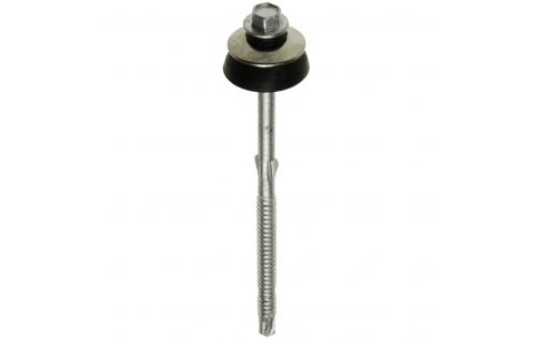 Golfplaatschroef inox a2 6.3x130 hout