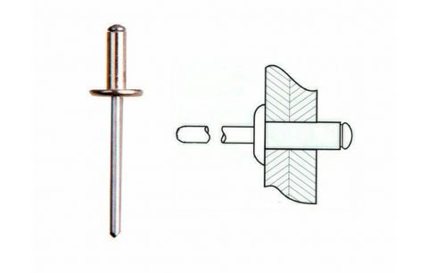Blindklinknagel alu karos 4.8x25 (sb40)