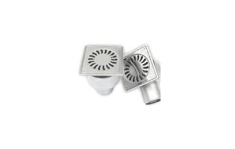 Klokrooster inox m/zij-uitlaat