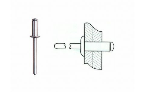 Blindklinknagel alu 3  x 8 (sb100)