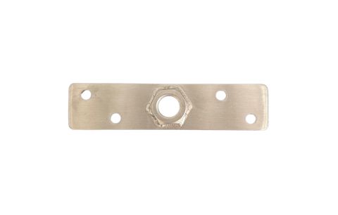 Tegenplaat rechthoek/vaste moer Inox