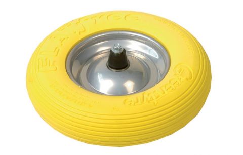 Wiel volle band met metalen velg en lager