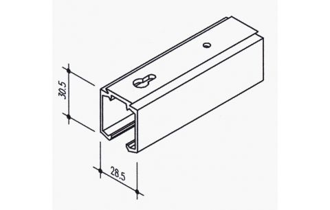 Looprail alu F1 2201