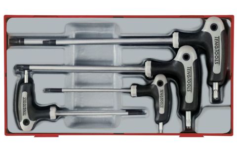 Torxset met t-hendel tc-tray 7-dlg