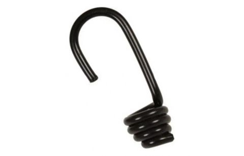 Elastiekhaak zwart dia 10.0mm met klem