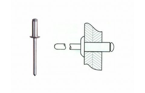 Blindklinknagel alu 4  x 8 (sb100)