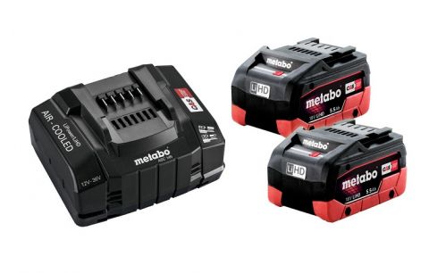 Starterset LiHD 18V 2x5.5Ah SE, Met lader ASC 145