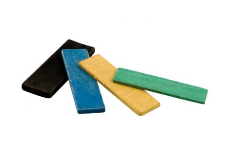 Beglazingsblok hout 20x3x80mm groen