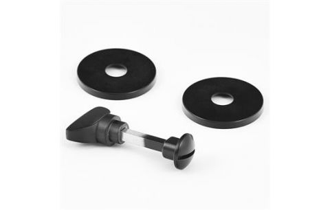 Rozet WC rond 5mm zwart