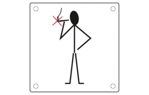 Pictogram rookverbod inox