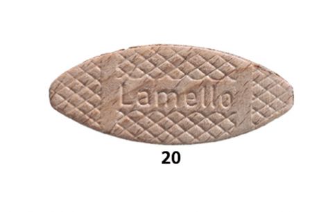 Lamelloplaat gr20 hout (doos=1000st)