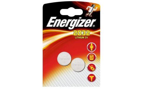 Batterij Lithium 3V CR2032, 2st