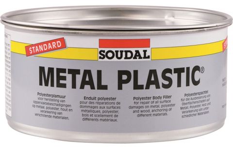 Plamuur Metal Plastic Standard Grijs
