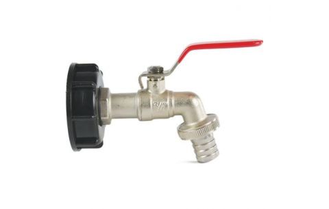 Kogelkraan mess 2" x 3/4" voor IBC Tank