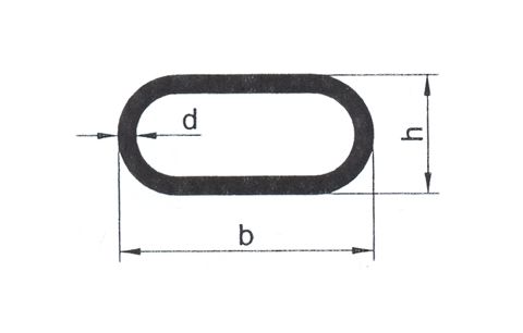 Roe ovaal 30x14x2 alu F1