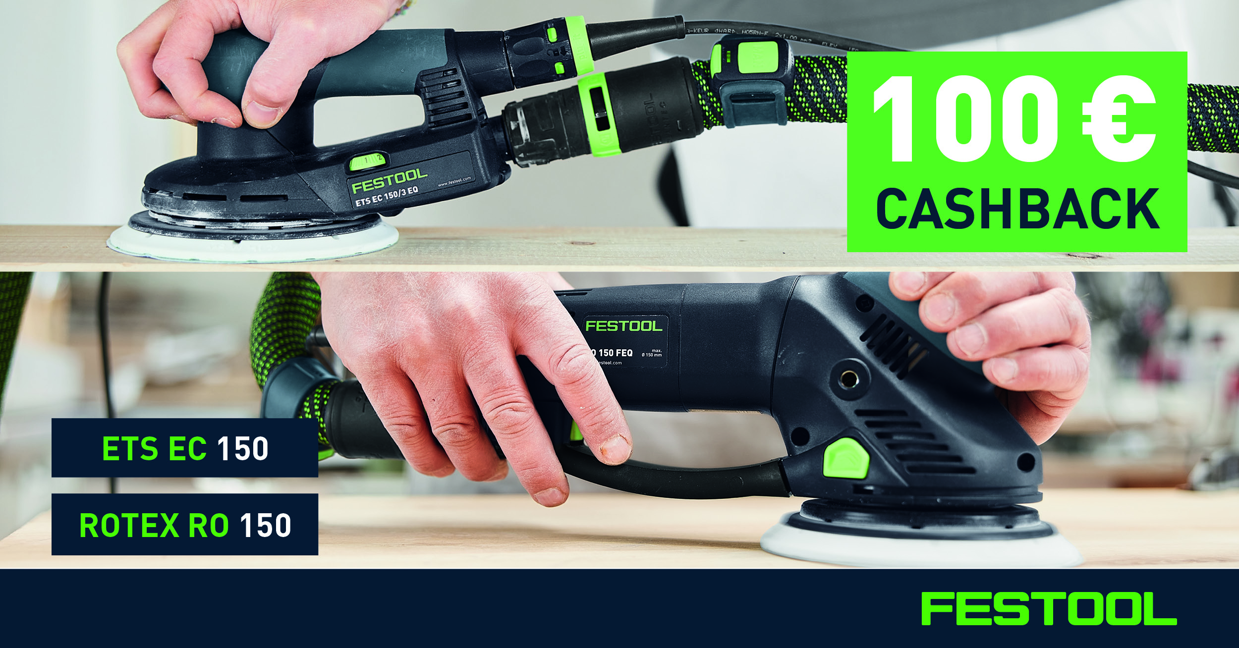 Cashback Festool schuurmachines