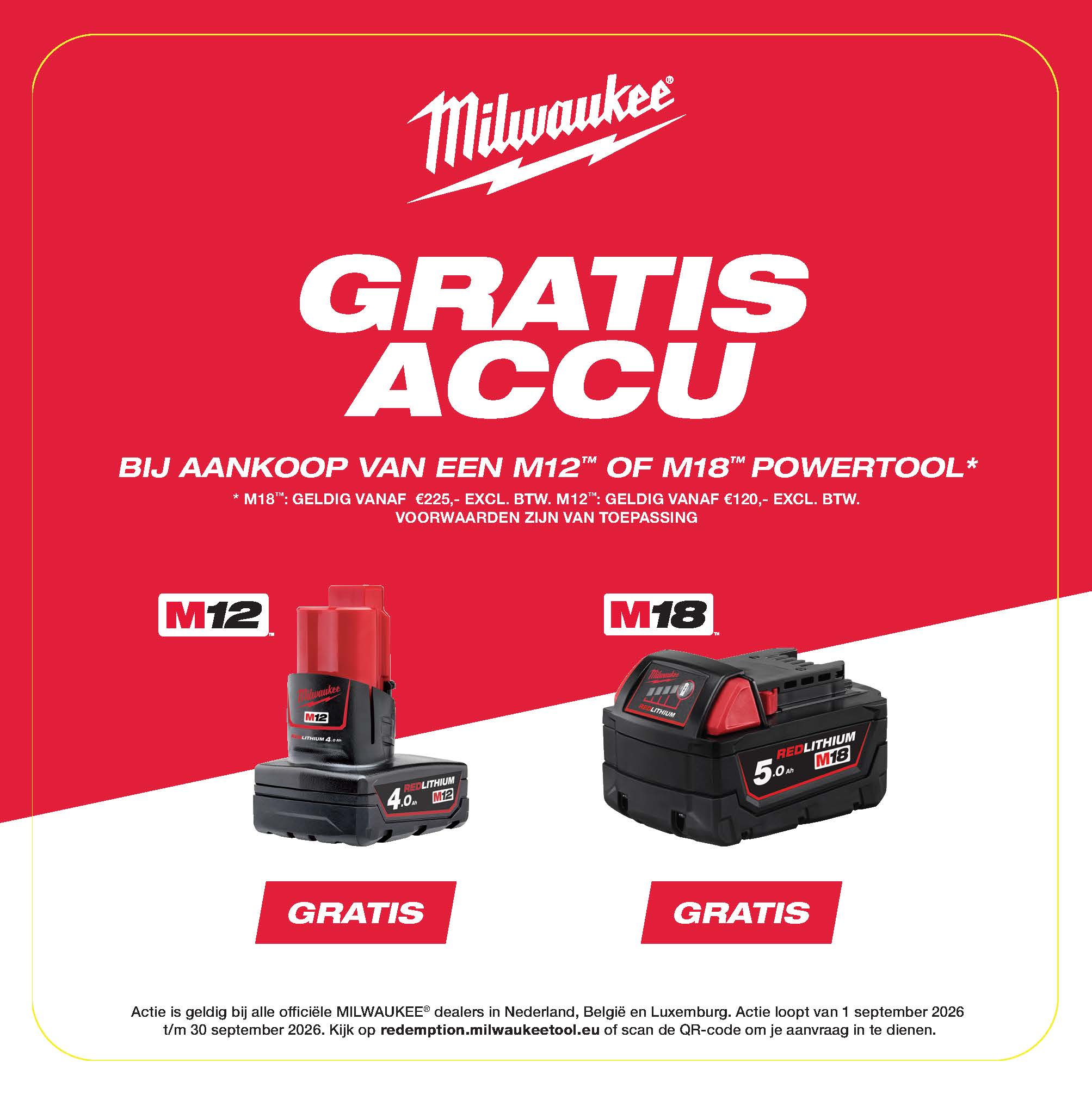 Gratis accu na registratie