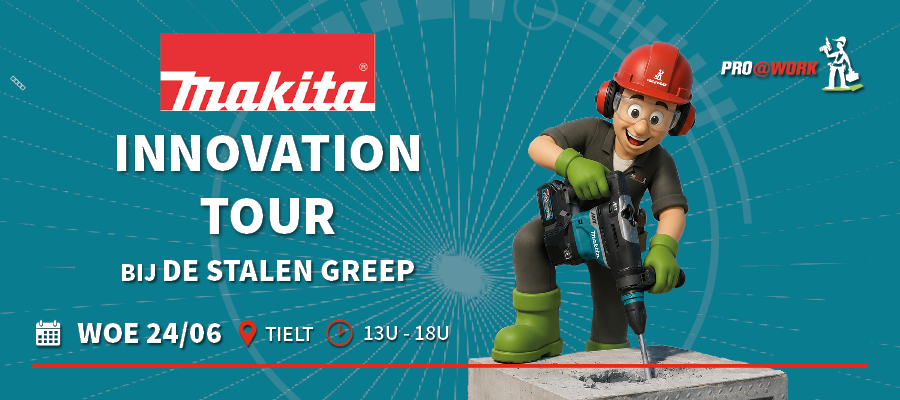 Makita innovation tour bij De Stalen Greep