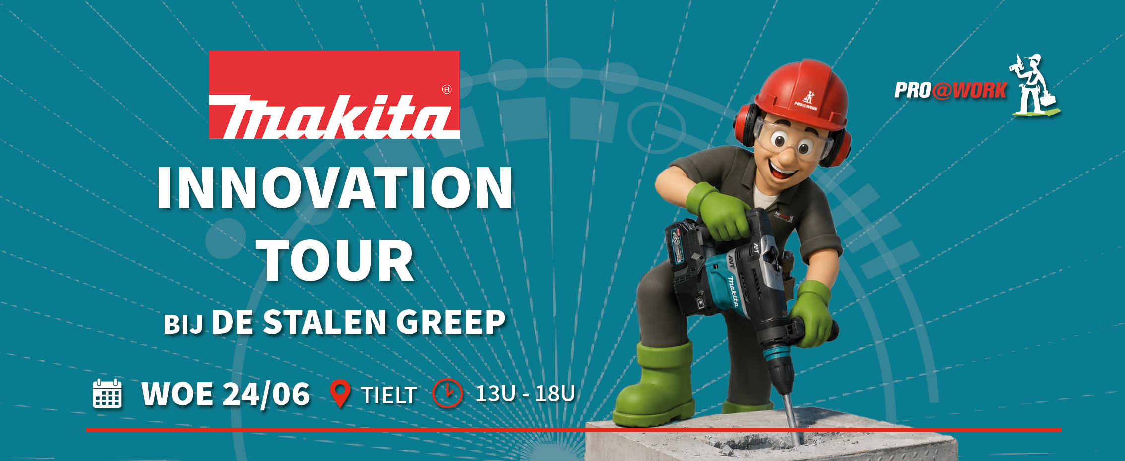 Makita innovation tour bij De Stalen Greep