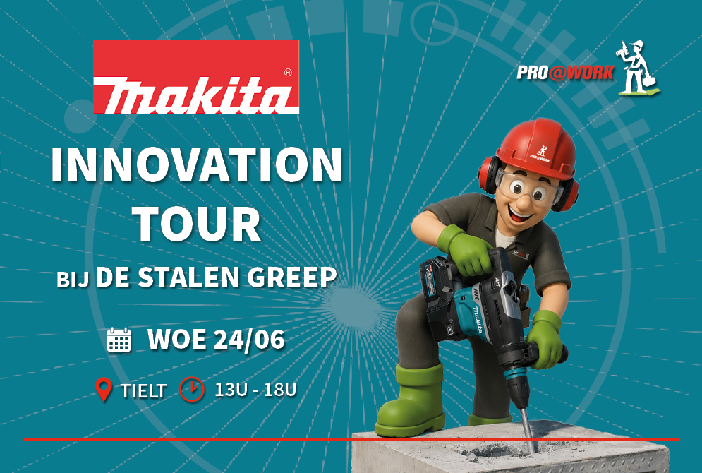Makita innovation tour bij De Stalen Greep