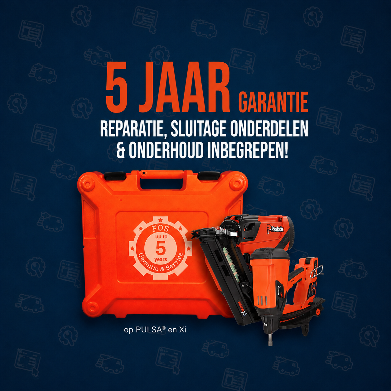 Full Option Service van SPIT Paslode