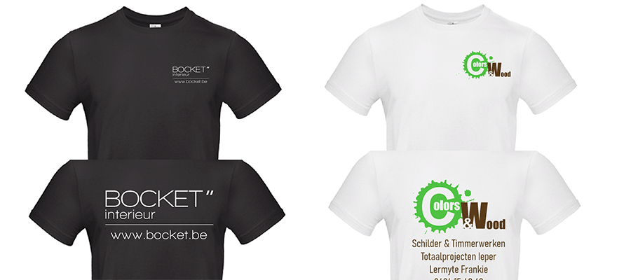 T-shirt bedrukken Bocket interieur en Colors & Wood