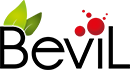 Logo for de brand Bevil